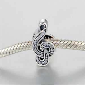 Pandora ALE 925 Silver Treble Clef Bracelet Charm